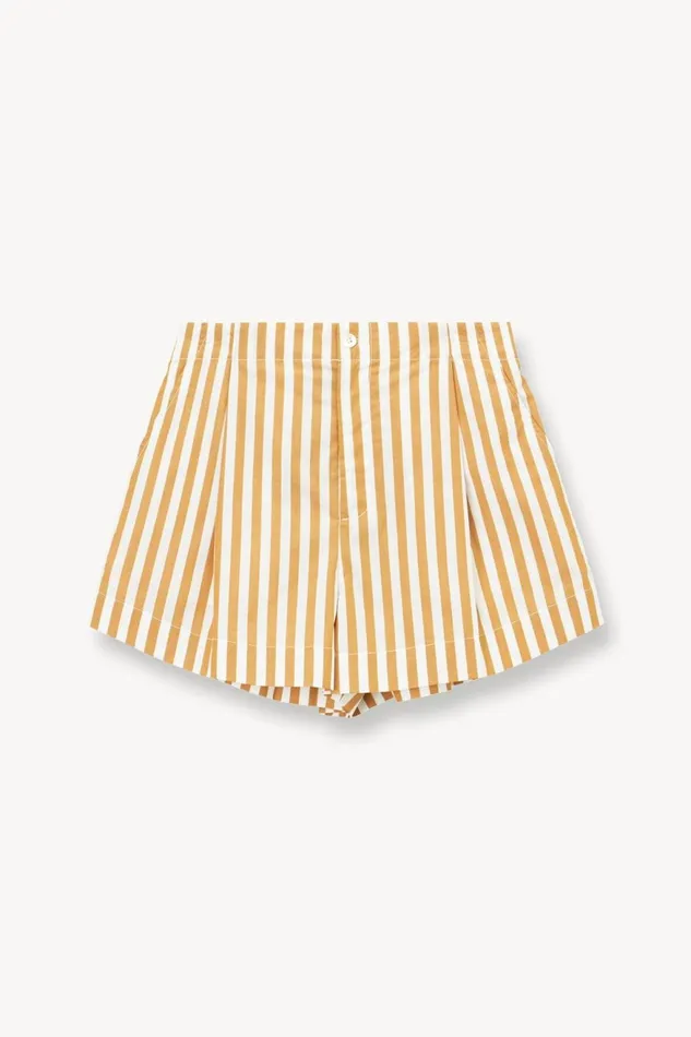 Women STAUD Pants and Shorts ZOEY SHORT KHAKI STRIPE