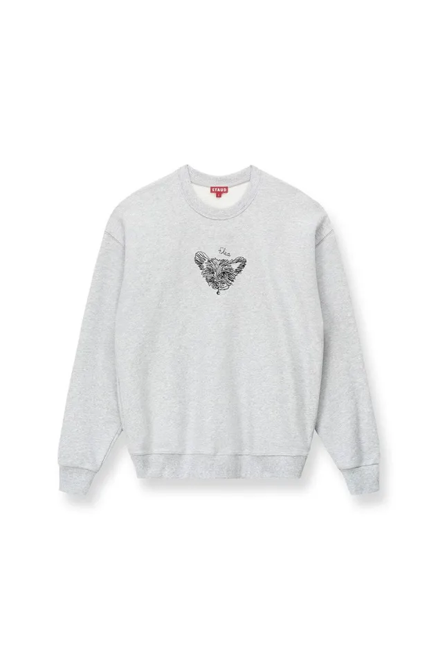Women STAUD Pet Sweats and Knits CUSTOM STAUD X CBONZ OVERSIZED SWEATSHIRT GREY