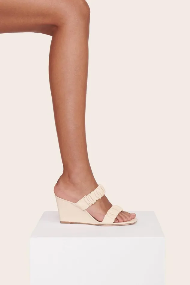 Women STAUD Platforms and Wedges FRANKIE WEDGE CREAM