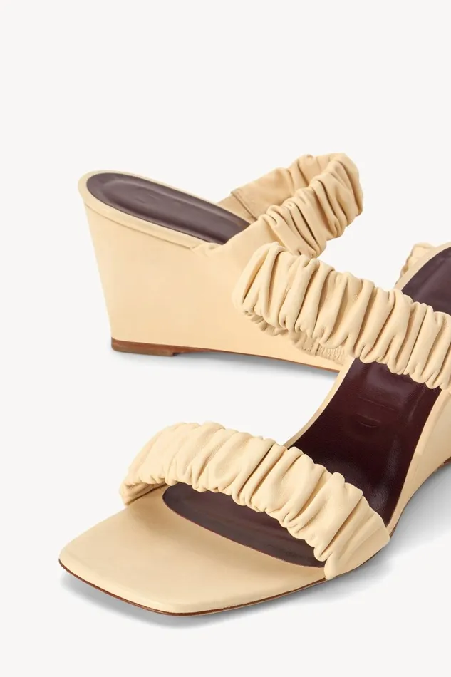 Women STAUD Platforms and Wedges FRANKIE WEDGE CREAM