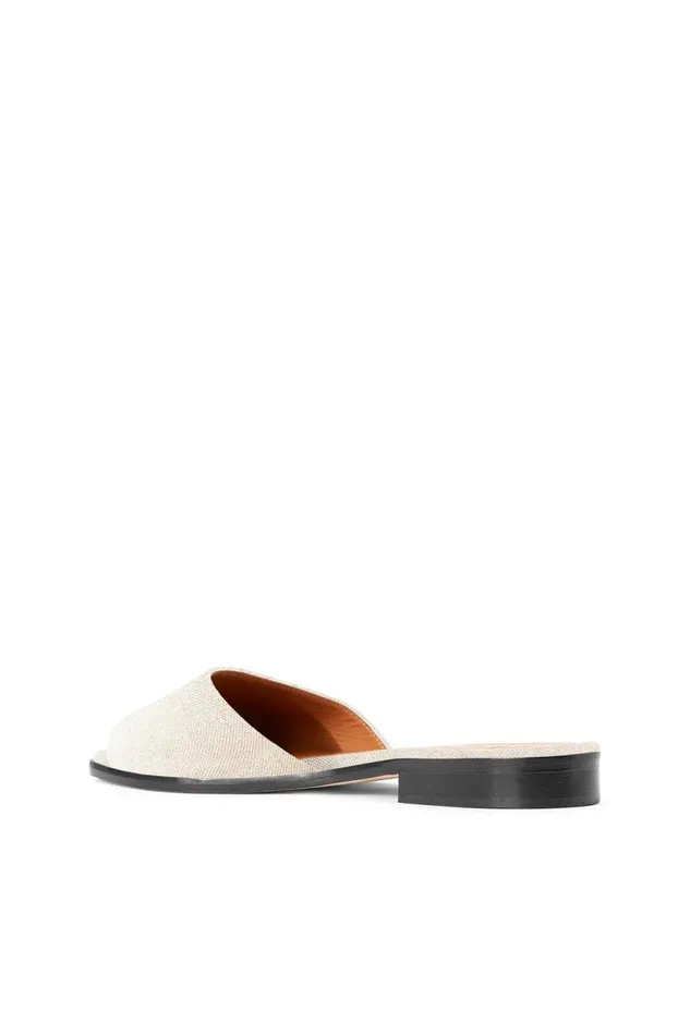 Women STAUD Sandals CASPIAN SLIDE NATURAL LINEN