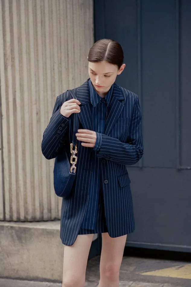 Women STAUD Shoulder COLT SHOULDER BAG NAVY HAIRCALF Women STAUD Shoulder COLT SHOULDER BAG NAVY HAIRCALF