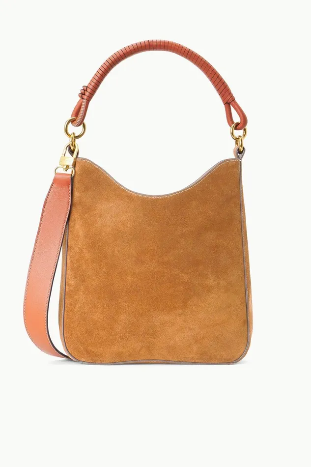 Women STAUD Shoulder MEL BAG TAN