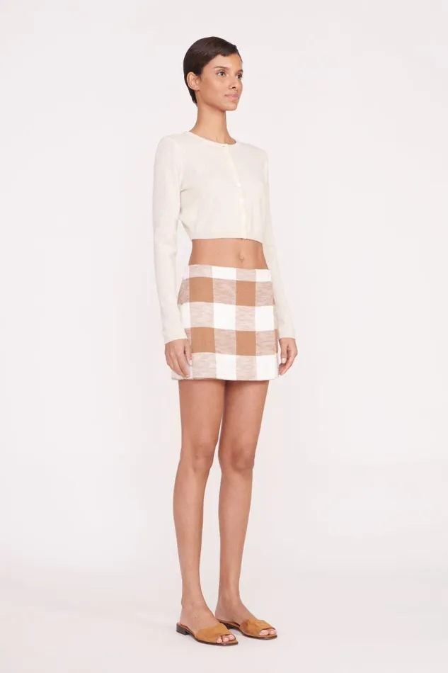 Women STAUD Skirts TOUR SKIRT TOBACCO GINGHAM
