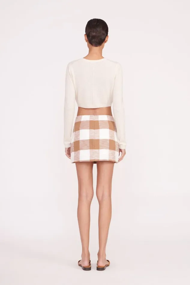 Women STAUD Skirts TOUR SKIRT TOBACCO GINGHAM
