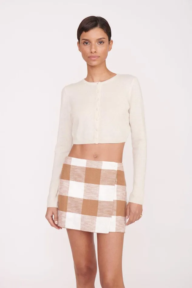 Women STAUD Skirts TOUR SKIRT TOBACCO GINGHAM