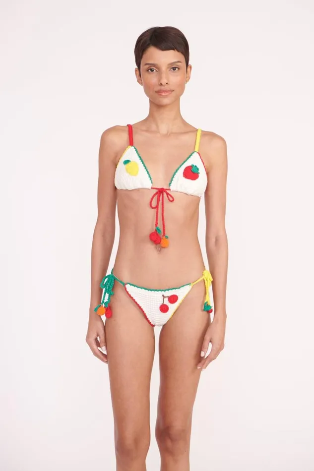 Women STAUD Swim CROCHET BIKINI TOP CROCHET FRUIT