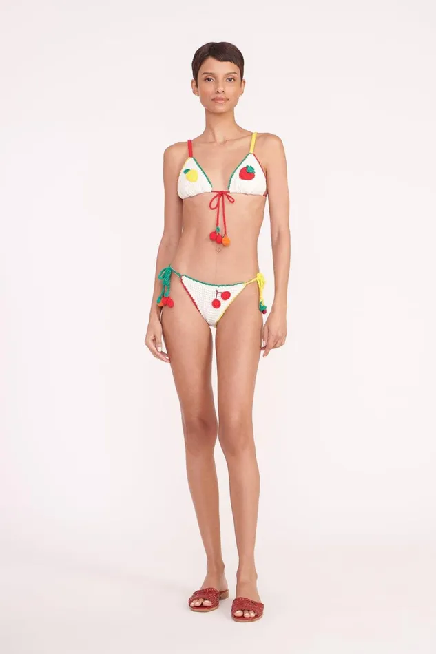 Women STAUD Swim CROCHET BIKINI TOP CROCHET FRUIT Women STAUD Swim CROCHET BIKINI TOP CROCHET FRUIT