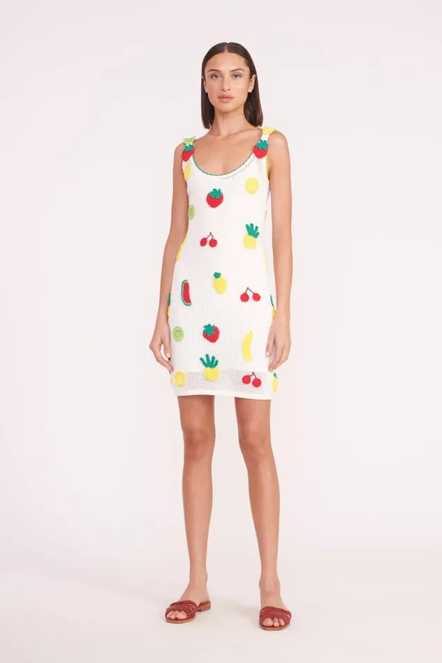 Women STAUD Swim MINI MARACUYA DRESS CROCHET FRUIT