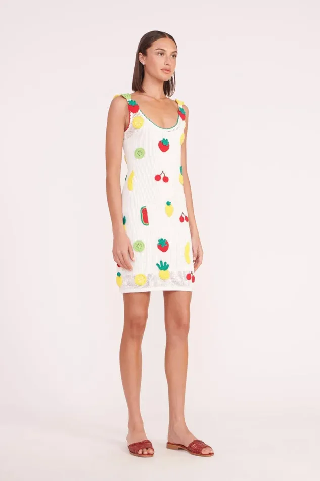 Women STAUD Swim MINI MARACUYA DRESS CROCHET FRUIT