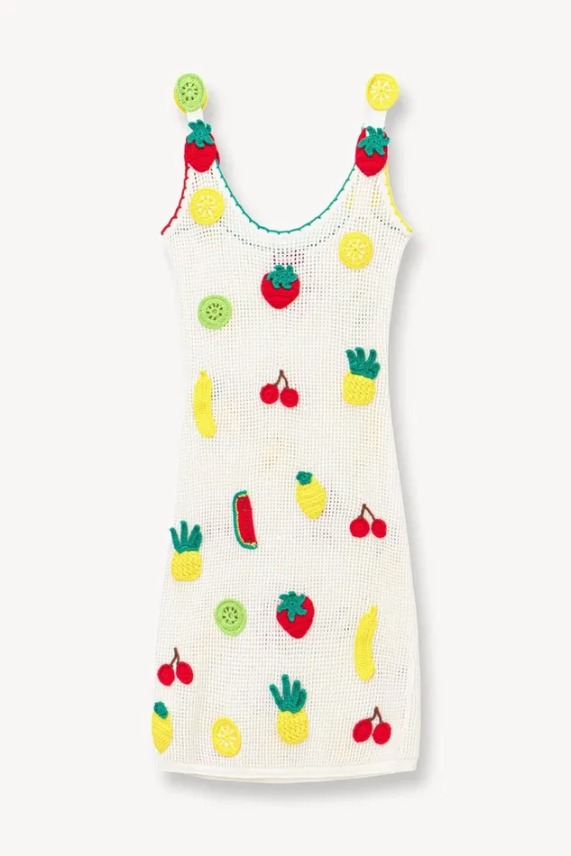 Women STAUD Swim MINI MARACUYA DRESS CROCHET FRUIT