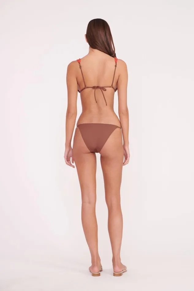 Women STAUD Swim OLIVIA BEADED TRIANGLE TOP CLOVE