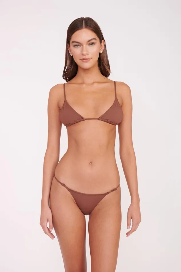 Women STAUD Swim OLIVIA BEADED TRIANGLE TOP CLOVE