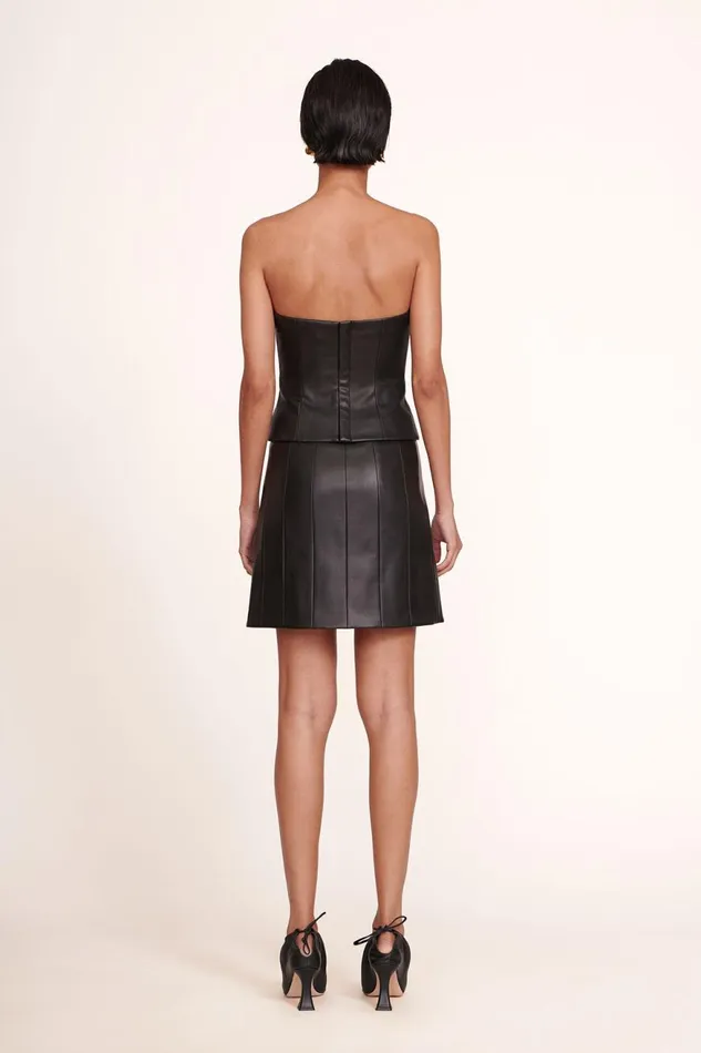 Women STAUD Tops TRACING TOP BLACK VEGAN LEATHER