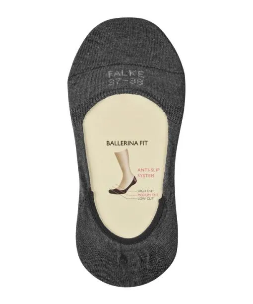 Women Step Medium Cut Women No Show Socks Black FALKE No Show Socks