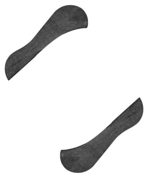 Women Step Medium Cut Women No Show Socks Black FALKE No Show Socks