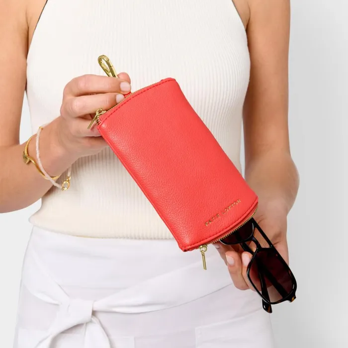 Women Sunglasses and Cases Katie Loxton ClipOn Sunglasses Case In Sunset Coral Women Sunglasses and Cases Katie Loxton ClipOn Sunglasses Case In Sunset Coral