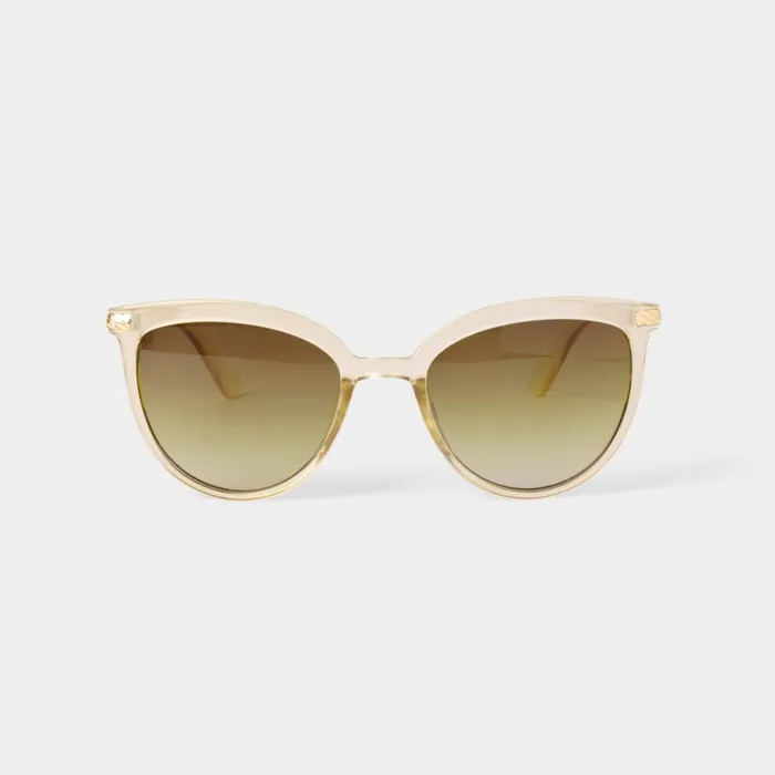 Women Sunglasses and Cases Katie Loxton Ravello Transparent Nude Sunglasses