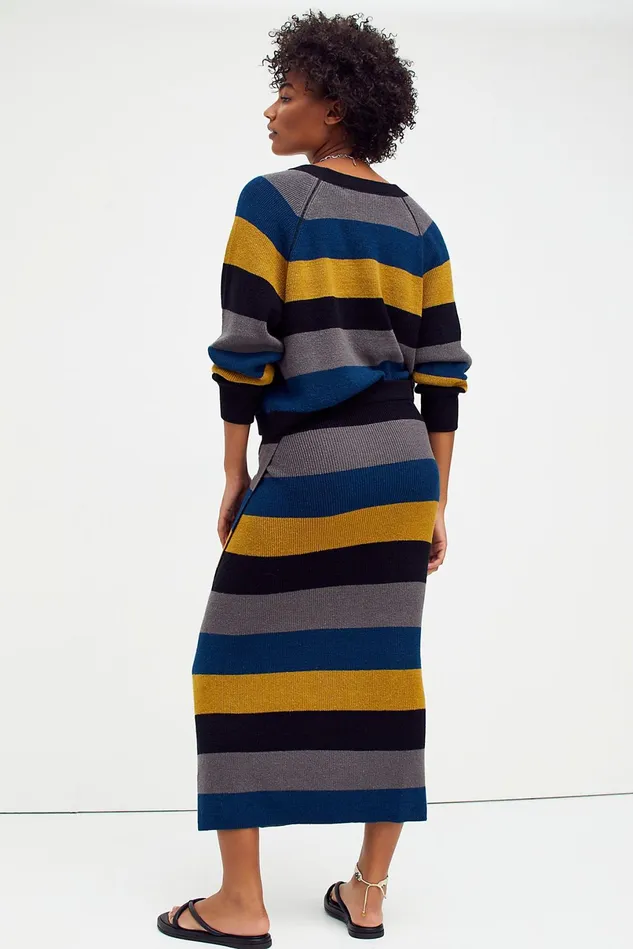 Women Sweater Dresses Free People Striped Eyes On You Set Dark Combo