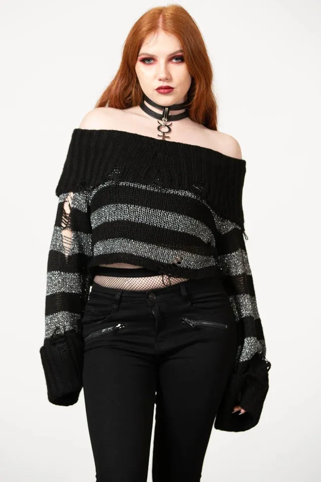 Women Sweaters Killstar Meteor Knit Sweater