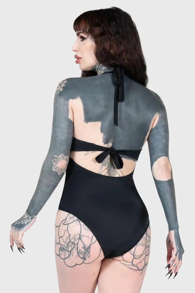 Women Swim Killstar Show Your Bones Swimsuit