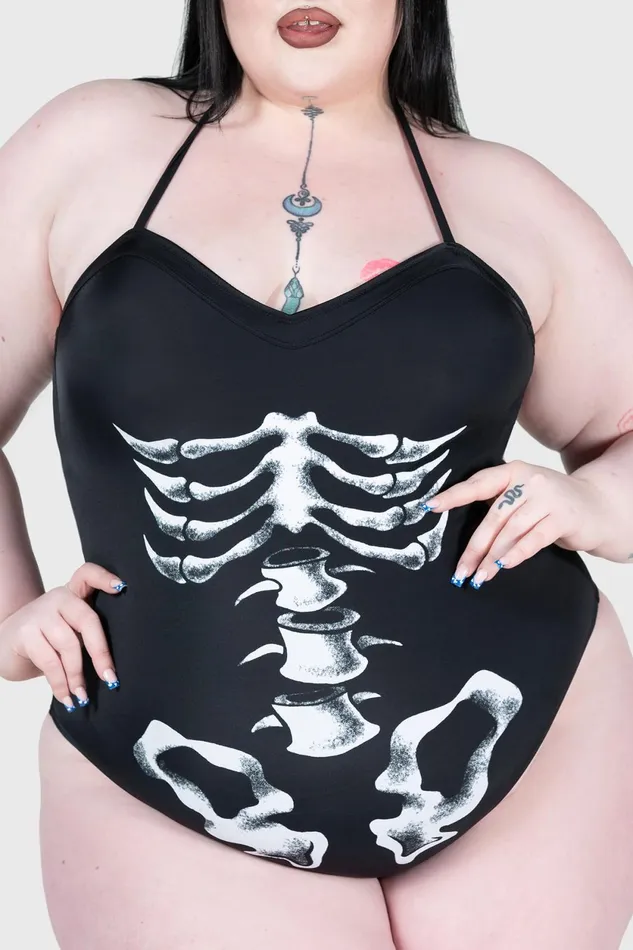 Women Swim Killstar Show Your Bones Swimsuit