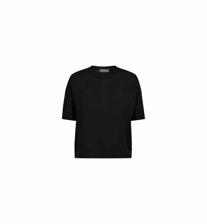 Women Tees MOS MOSH MMSwann OSS Flora Tee Black