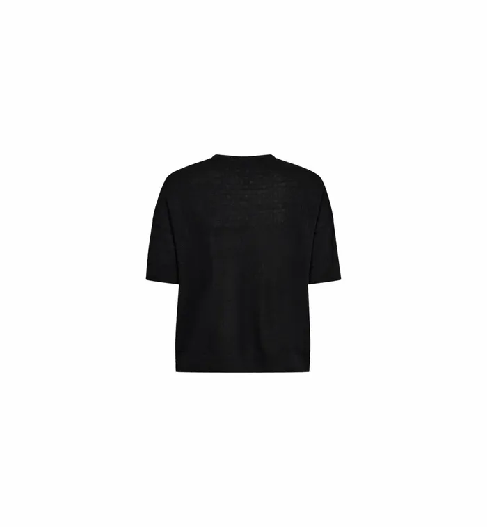 Women Tees MOS MOSH MMSwann OSS Flora Tee Black