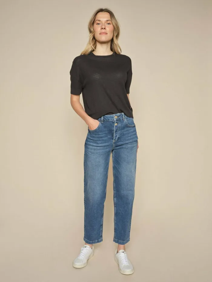 Women Tees MOS MOSH MMSwann OSS Flora Tee Black
