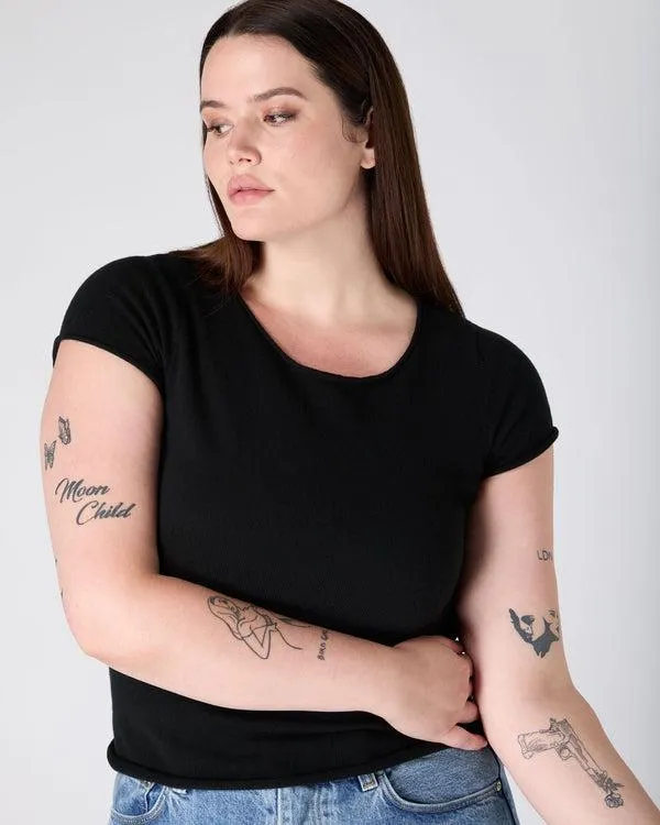 Women The Peony Lim Ultimate TeeIn Black Black NPeal Tops and Tshirts