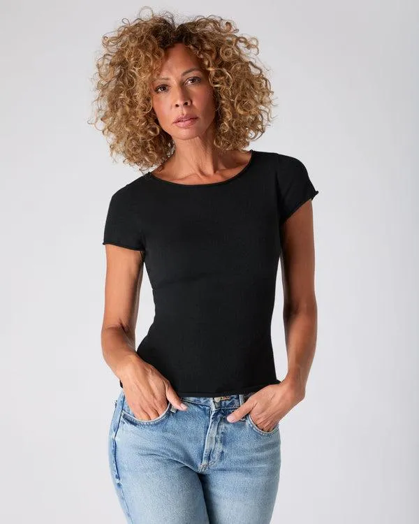 Women The Peony Lim Ultimate TeeIn Black Black NPeal Tops and Tshirts