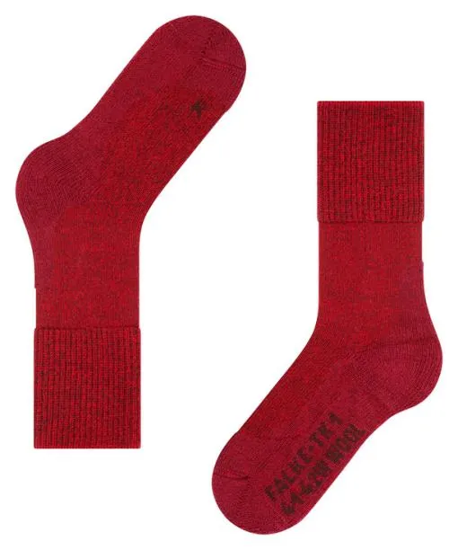 Women TK1 Adventure Wool Women Trekking Socks Scarlet FALKE Hiking Socks