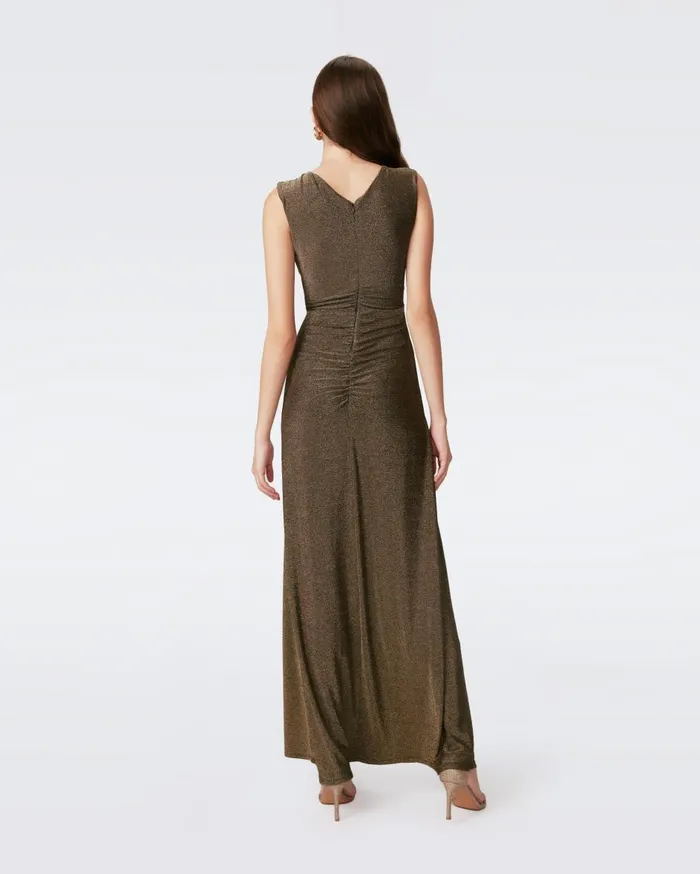Women Tomas Dress Golden Brown DVF Dresses