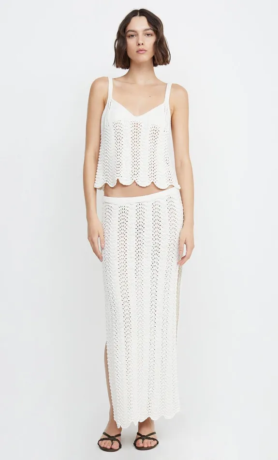 Women Tops Bec Bridge AMIRA KNIT CAMI Ivory