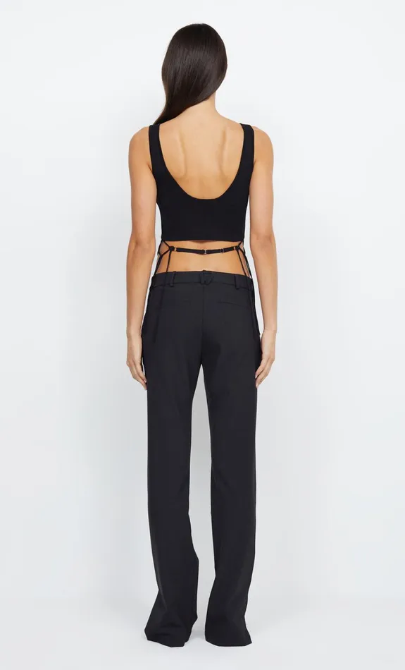Women Tops Bec Bridge ARIA KNIT CROPPED TOP Black