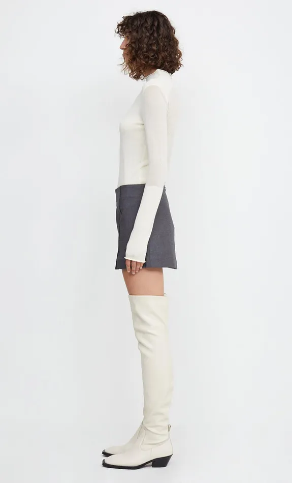 Women Tops Bec Bridge DOROTHY KNIT SKIVVY Ivory