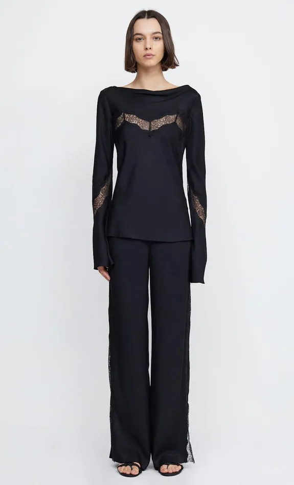 Women Tops Bec Bridge SPENCER LONG SLEEVE TOP Blackblack