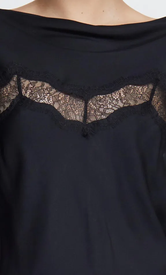 Women Tops Bec Bridge SPENCER LONG SLEEVE TOP Blackblack