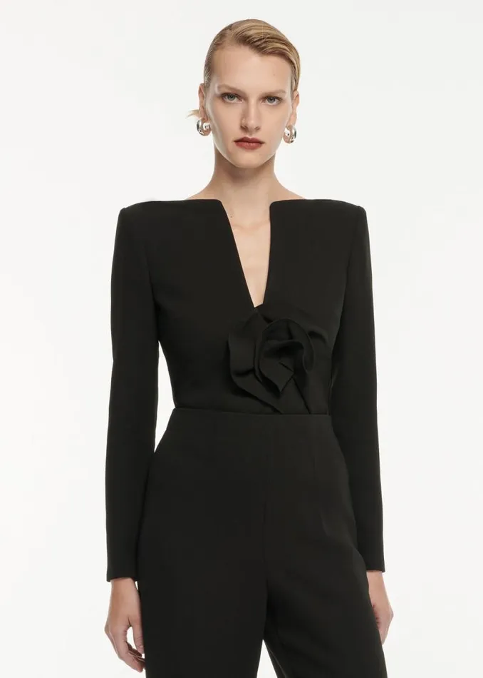 Women Tops Roland Mouret Flower Detail Cady Top