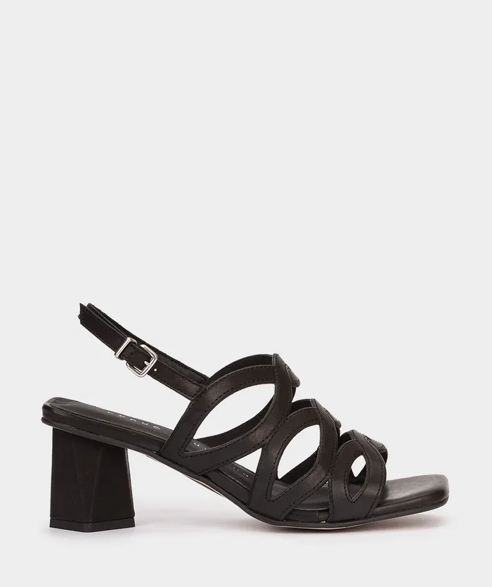 Women Trento Black 8211 Heeled Sandals Pedro Miralles