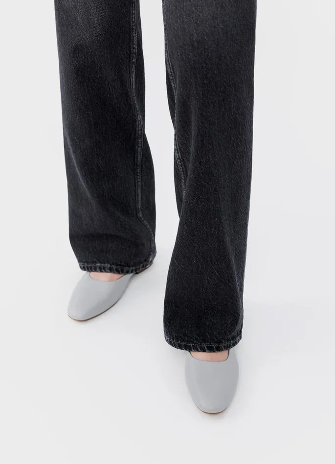 Women Vagabond Ballet Flats SIBEL SHOES Grey Leather