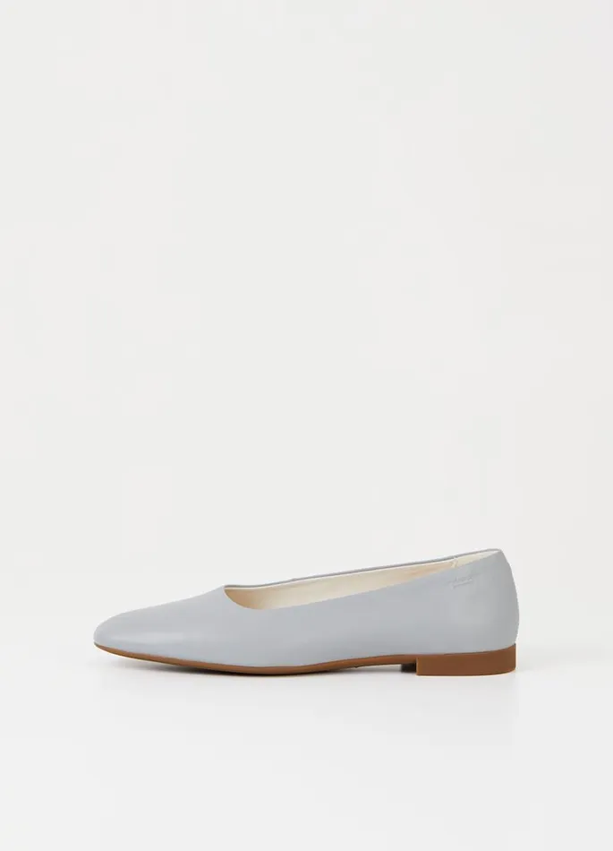 Women Vagabond Ballet Flats SIBEL SHOES Grey Leather