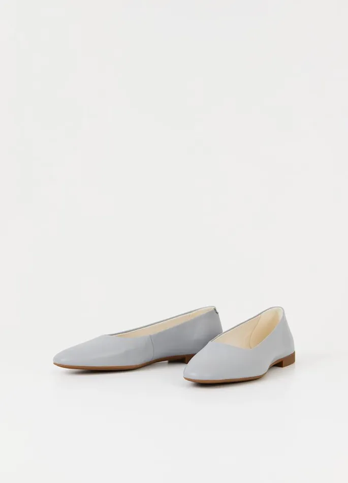 Women Vagabond Ballet Flats SIBEL SHOES Grey Leather