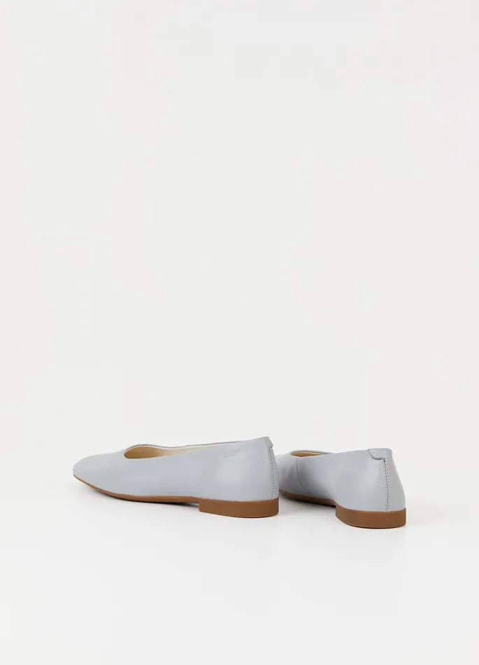 Women Vagabond Ballet Flats SIBEL SHOES Grey Leather