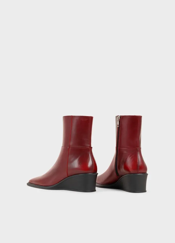 Women Vagabond Boots AINO BOOTS Red Brushoff Leather