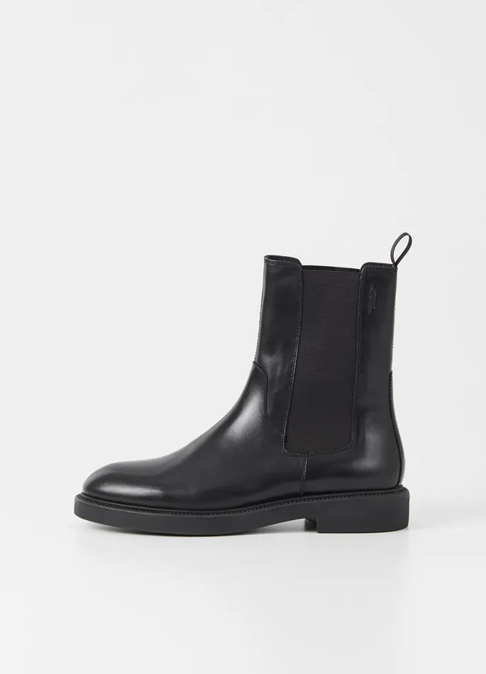 Women Vagabond Boots ALEX W BOOTS Black Leather