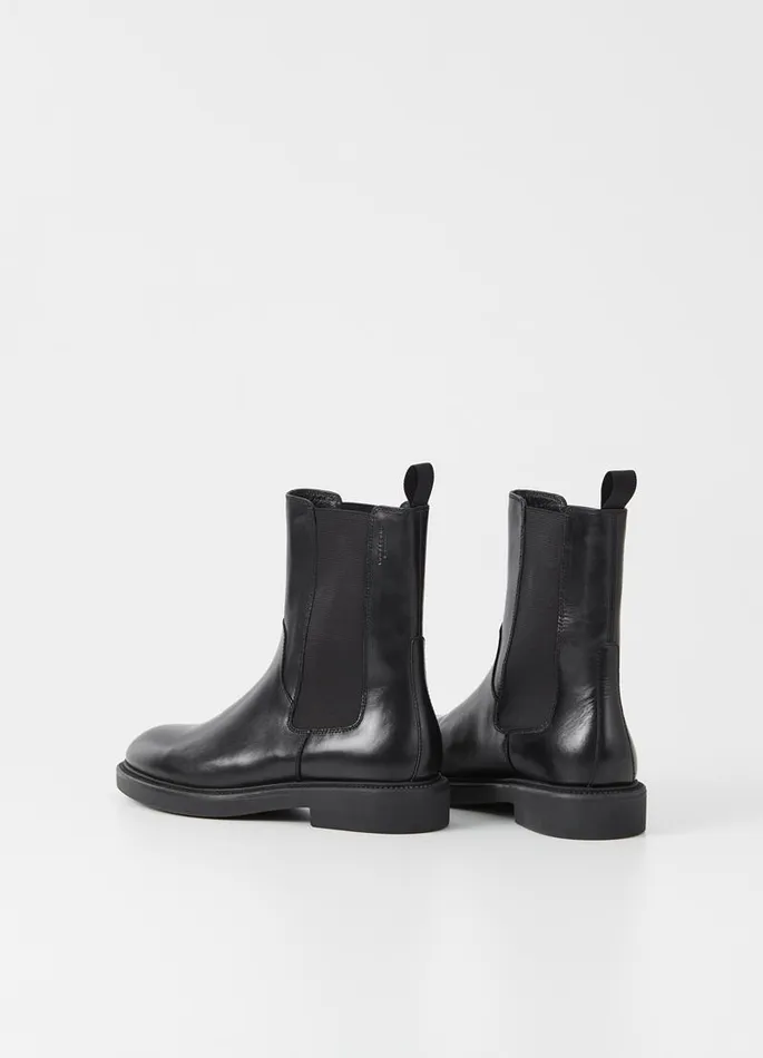 Women Vagabond Boots ALEX W BOOTS Black Leather