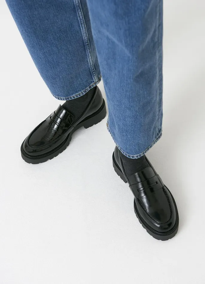 Women Vagabond Loafers KENOVA LOAFER Black Patent Leather