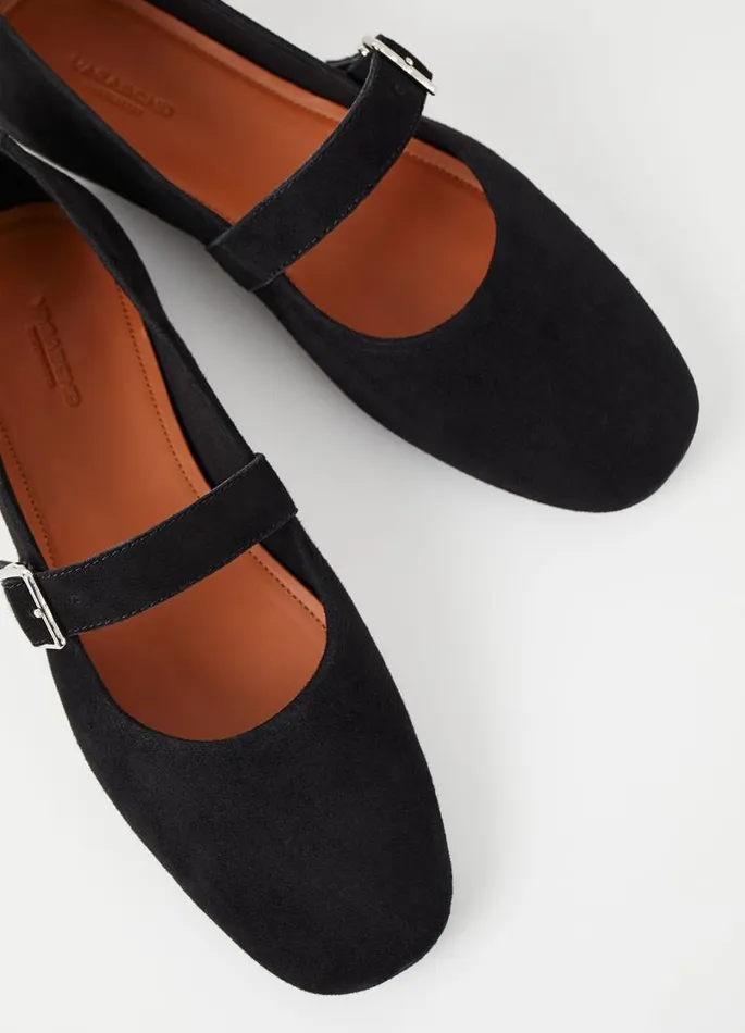 Women Vagabond Mary Janes JOLIN SHOES Black Suede