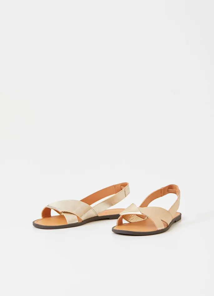 Women Vagabond Sandals TIA 20 SANDALS Gold Metallic Leather